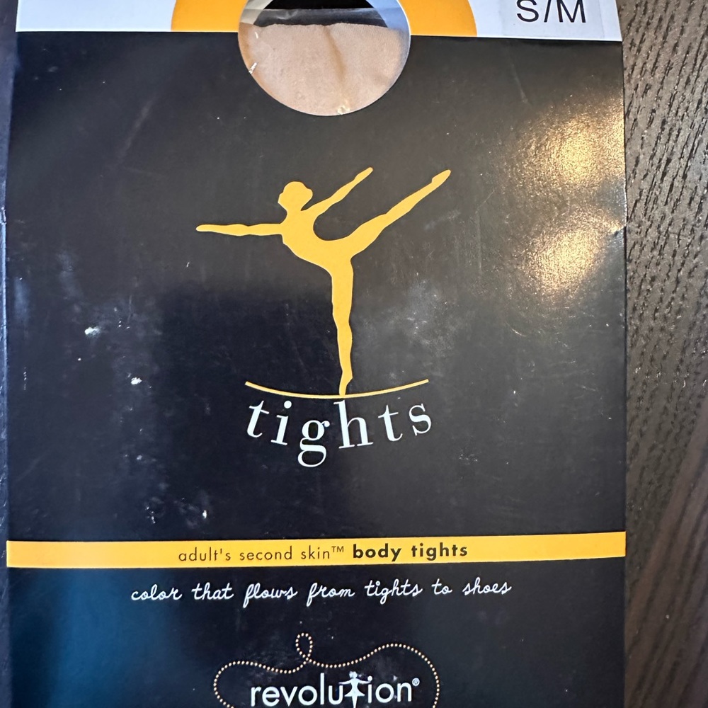 Revolution Dancewear Second Skin Adult’s Body Tights - S/M in Dark Tan
